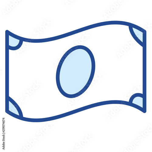 US-Dollar Währung Vector Icon Illustration