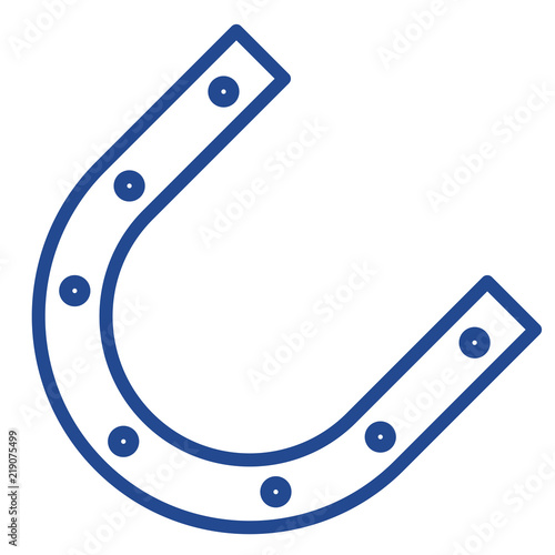 Hufeisen, Cowboy Vector Icon Illustration