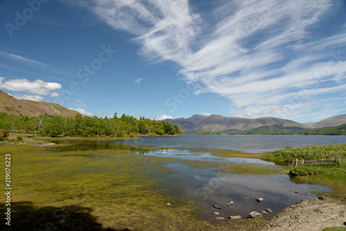 Scenery at foot of Derwentwater near Borrowdale, Lake District