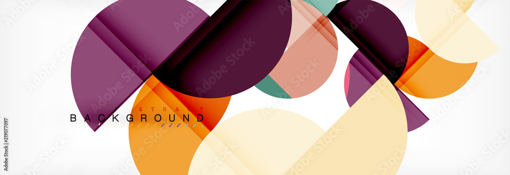 Modern geometrical abstract background - circles. Business or technology presentation design template, brochure or flyer pattern, or geometric web banner Modern geometrical abstract background - circles. Business or technology presentation design template, brochure or flyer pattern, or geometric web banner