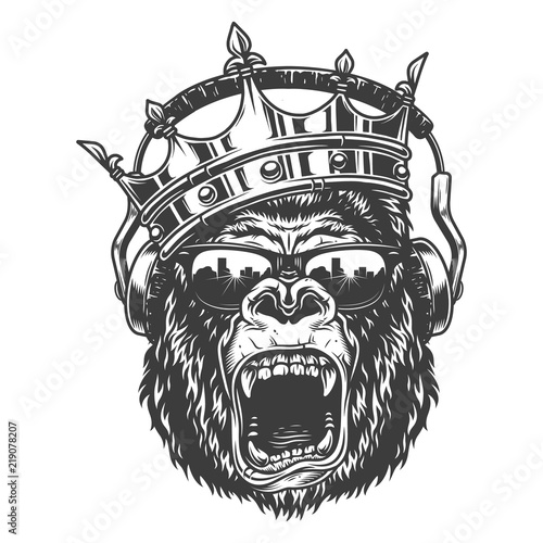 King gorila face 
