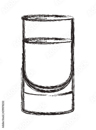 glass with beverage icon vector illustration design