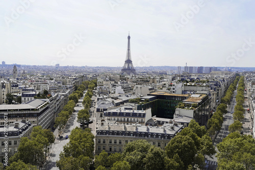 Panorama, Aussicht, vom Arc de Triomphe, Paris, Frankreich, Europa ©  Egon Boemsch