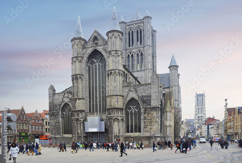 Canvas Print Ghent, Belgium, St