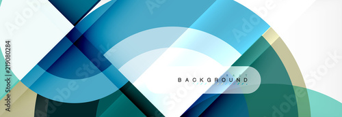 Vector circular geometric abstract background