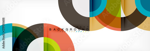 Vector circular abstract background