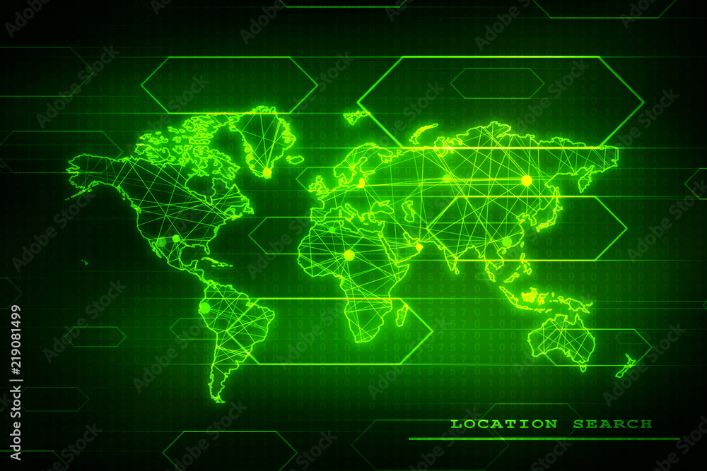 2d illustration world map abstract background 2d illustration world map abstract background