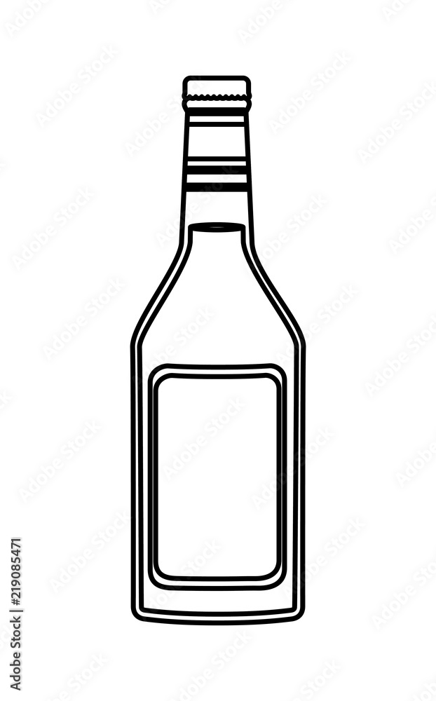alcoholic beverage bottle icon vector illustration design alcoholic beverage bottle icon vector illustration design