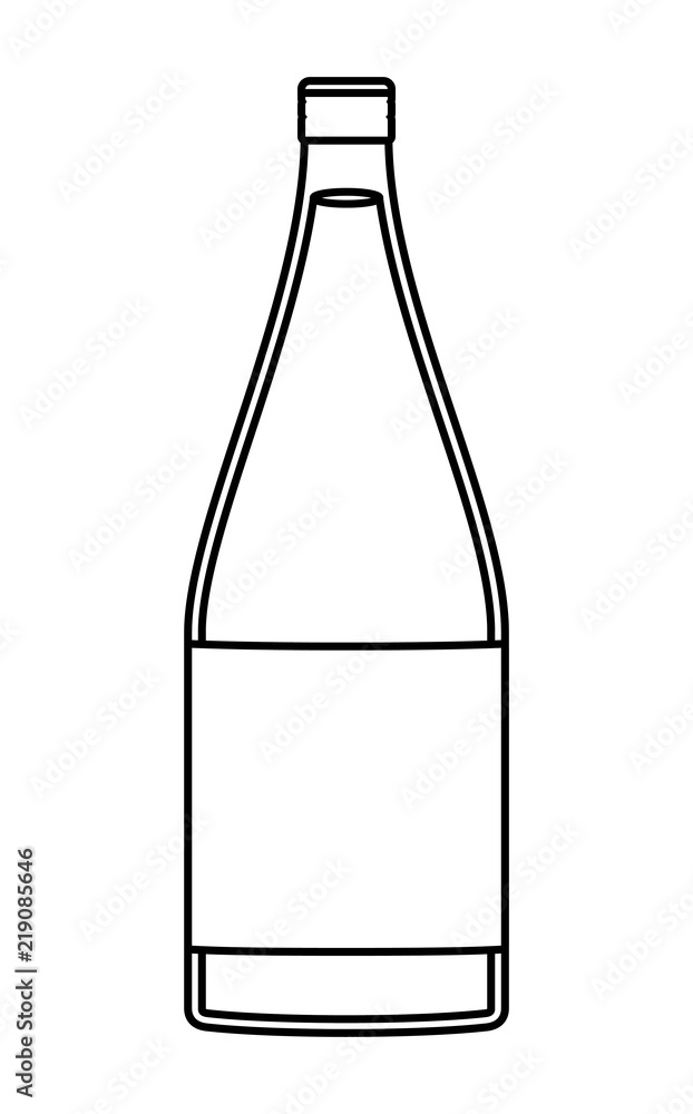 alcoholic beverage bottle icon vector illustration design alcoholic beverage bottle icon vector illustration design