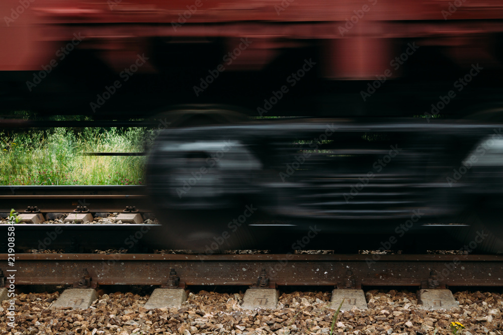 Obraz premium Train in motion