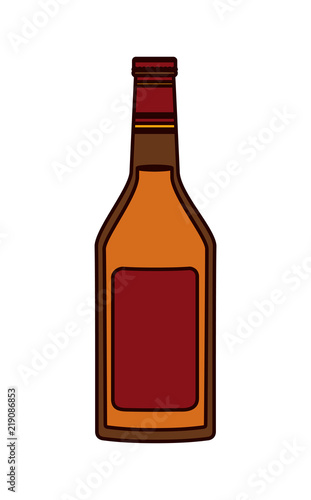 alcoholic beverage bottle icon vector illustration design