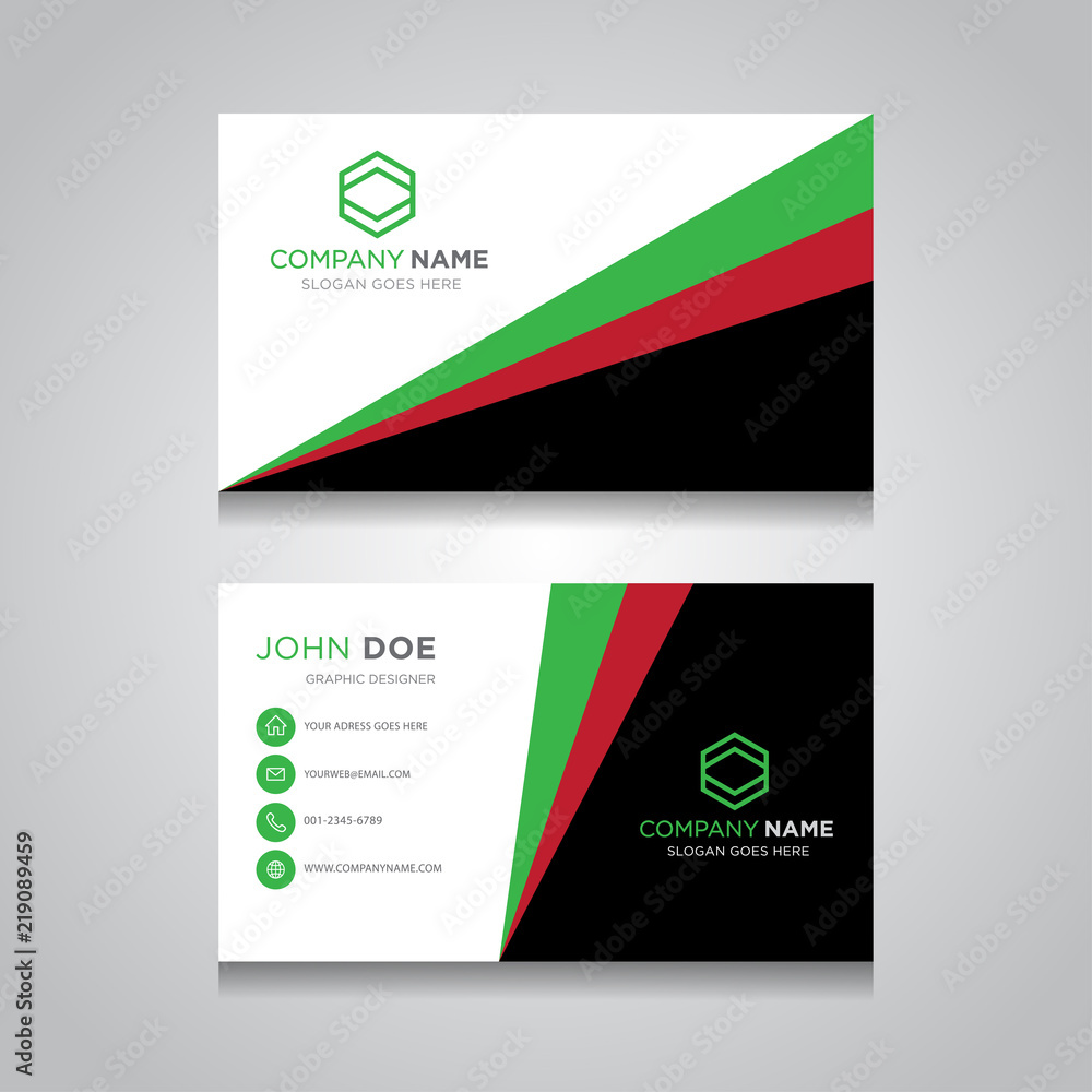 Fototapeta premium Business Card Template. creative business card