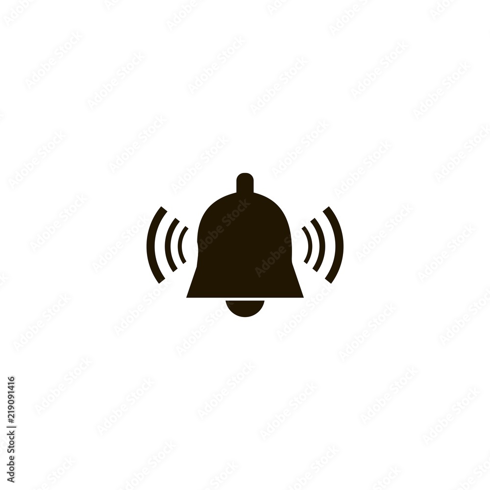 ringing bell icon. flat design ringing bell icon. flat design