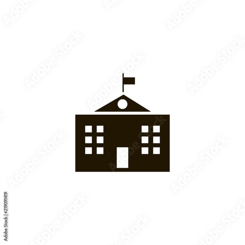 university campus icon icon. flat design
