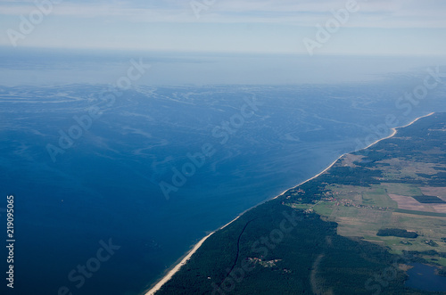 view on sea coast from height © kajani