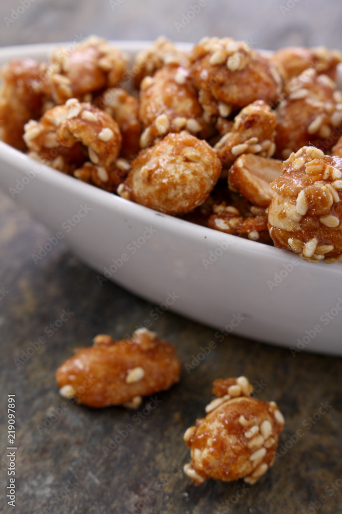 flavoured caramelised sesame mixed nut snacks flavoured caramelised sesame mixed nut snacks