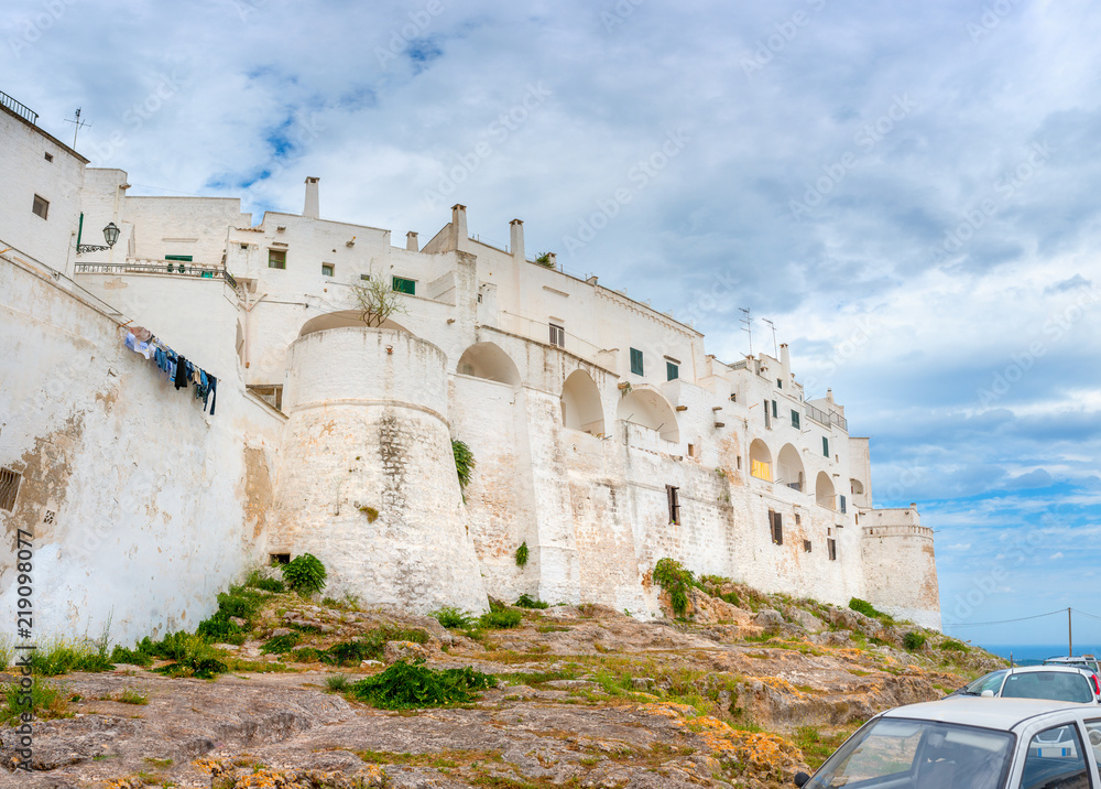 Panorama of the medieval town of Ostuni. Italy. Europe