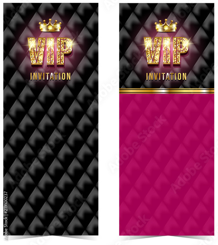 VIP card. Black sofa background. Premium quality.