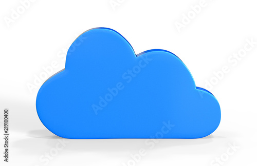 Cloud Computing Concept, 3d illustration