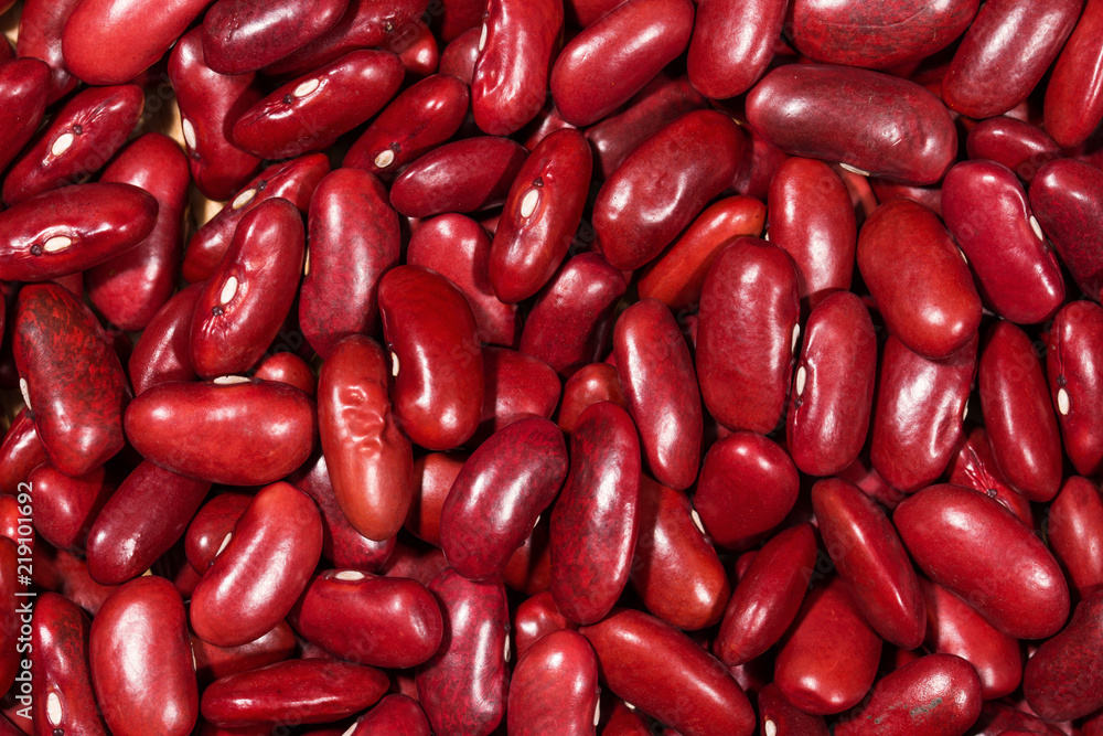 Close up red kidney bean texture background Close up red kidney bean texture background