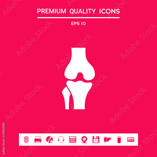 Knee joint icon