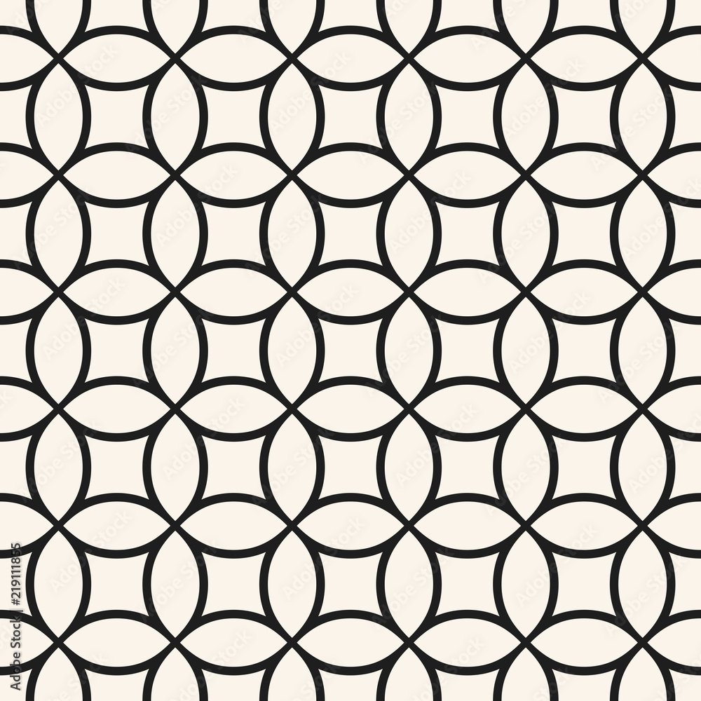 Monochrome vector seamless pattern with circular mesh, grid, net, lattice Monochrome vector seamless pattern with circular mesh, grid, net, lattice