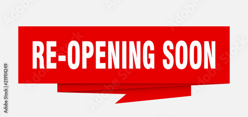 re-opening soon