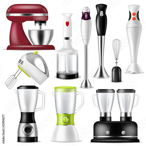 Blender vector juicer machine or mixer equipment blending juice and electric shaker appliance illustration set of kitchen homeappliance for mixing drink isolated on white background