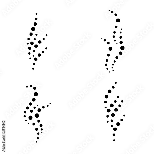 smell aroma sign set