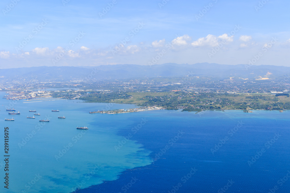 Aerial View Of Cebu Island, Philippines