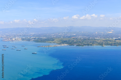 Fototapeta Naklejka Na Ścianę i Meble -  Aerial View Of Cebu Island, Philippines
