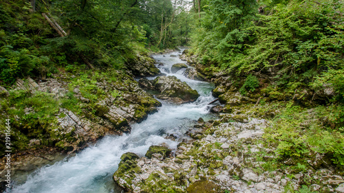 Slovenia Vintgar Gorge small river floating