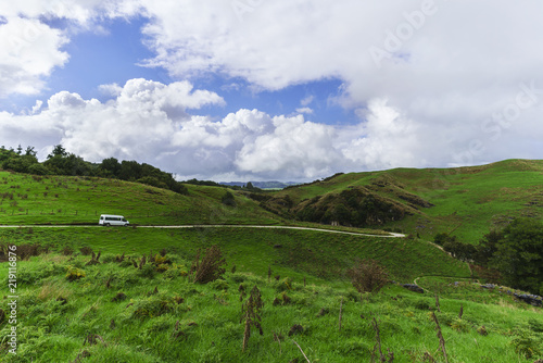 Beautiful Waitomo scenic landscape , New Zealand