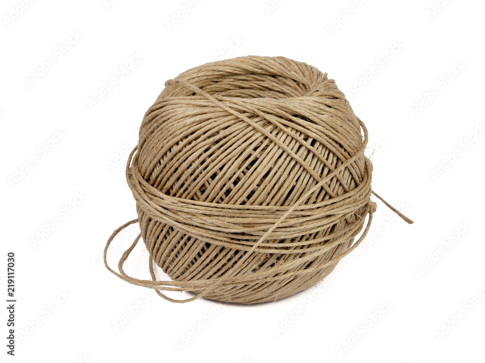 Spool of twine on a white background (isolated) Spool of twine on a white background (isolated)