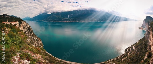 Lago di Garda .Lombardy, Italy. panoramic view photo