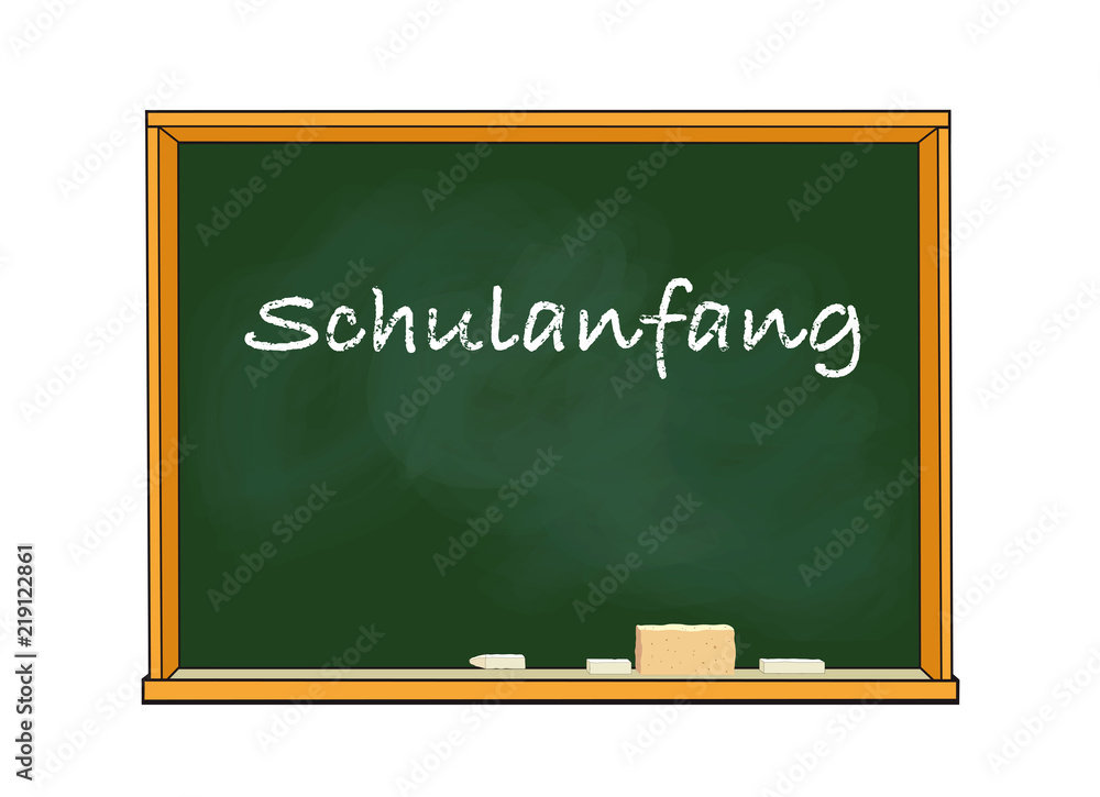 Vektorová grafika „Schultafel Schulanfang Hintergrund, Schultafel mit