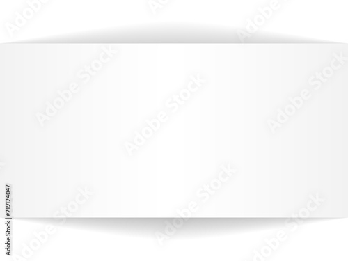 template for your design. a blank sheet with drop shadow on white background. Space for text. Vector illustration.