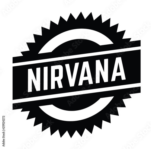 nirvana stamp on white