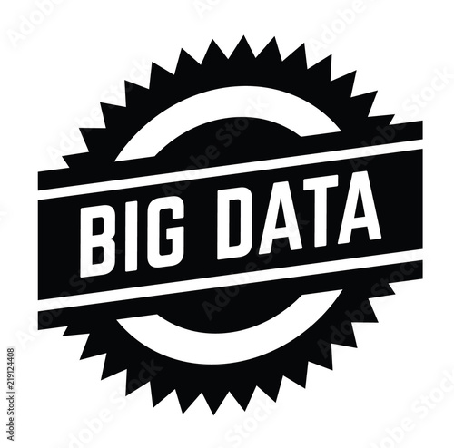 big data stamp on white
