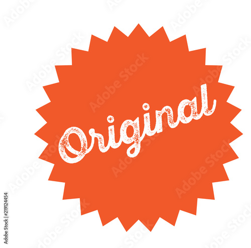 original stamp on white