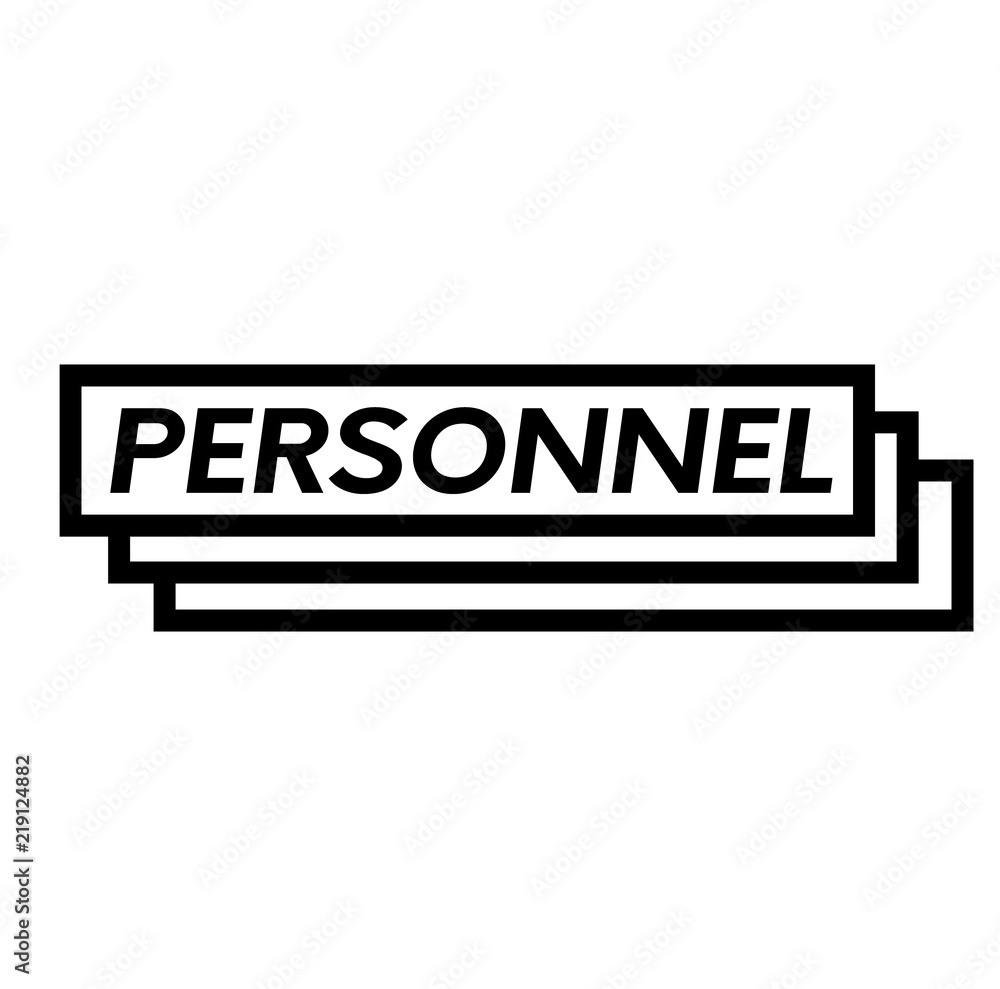 personal stamp on white
