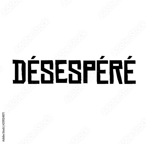 hopeless stamp on white