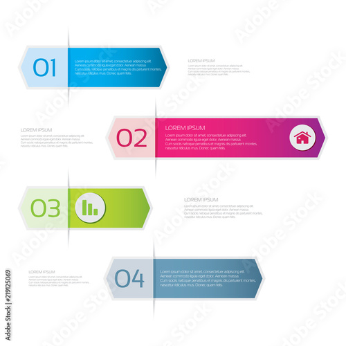 Set of infographic arrows