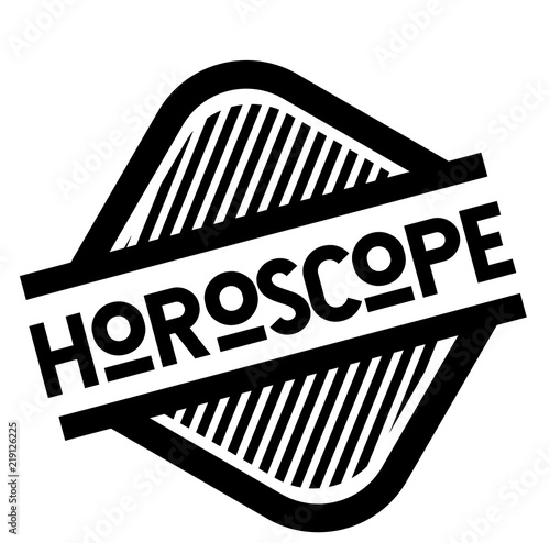 horoscope stamp on white
