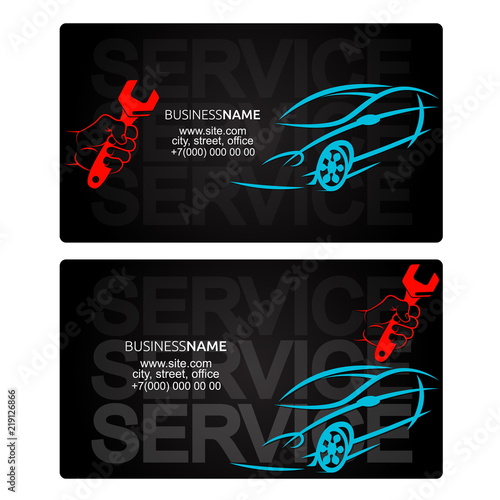 Car repairs business card