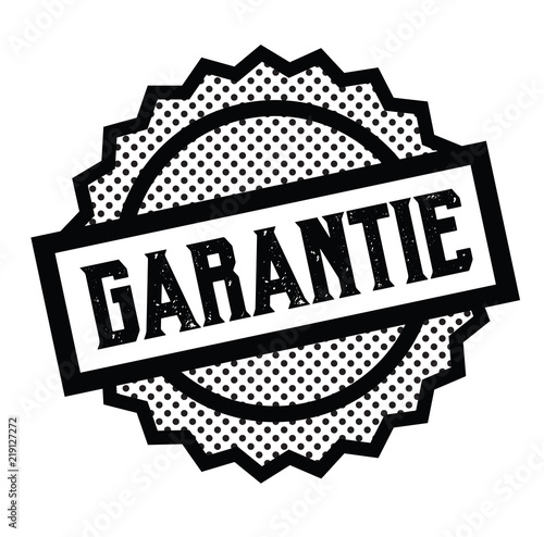 warranty stamp on white