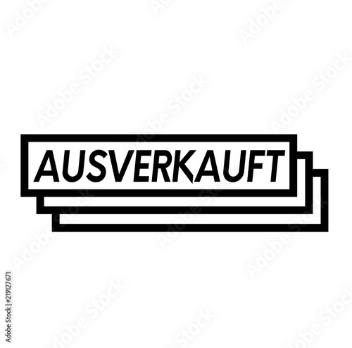 sold out stamp on white