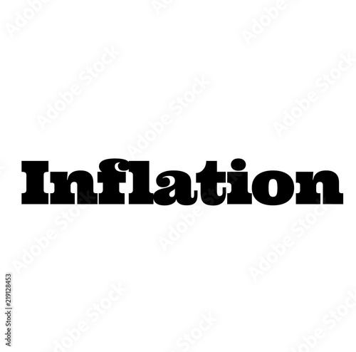 inflation stamp on white