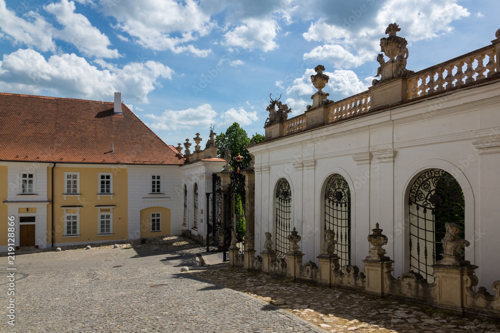 Old town in Mikulov, Moravia, Czech Republic