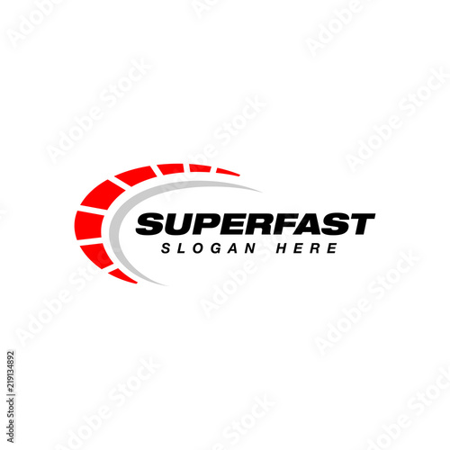 speed vector logo design. speedometer icon symbol design template